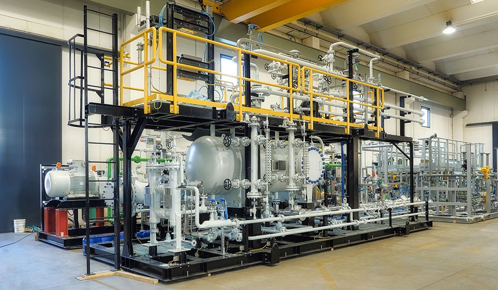 Skid Package Liquid Ring Compressor.