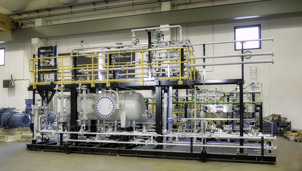 Skid Package Liquid Ring Compressor.